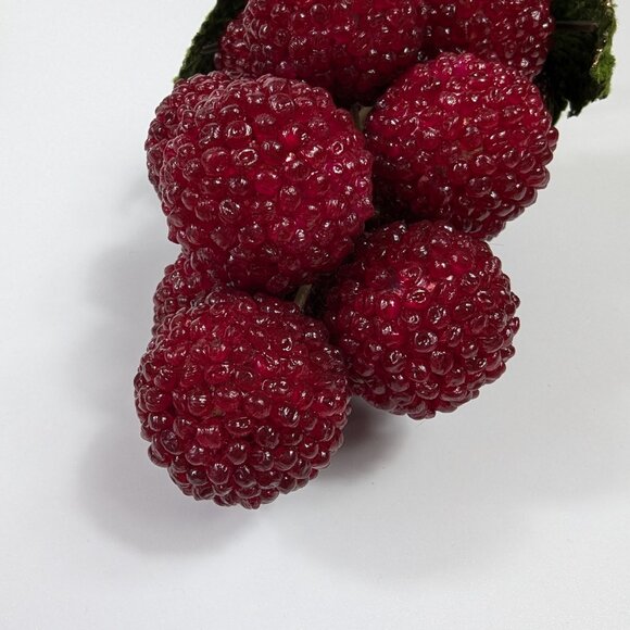 Vintage Beaded Raspberry Bunch Decorative Fruit - Picture 6 of 7
